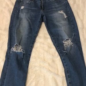 AG Distressed Middi Legging - Size 29R